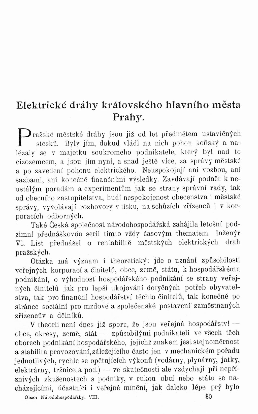 Elektrické dráhy královského hlavního města Prahy