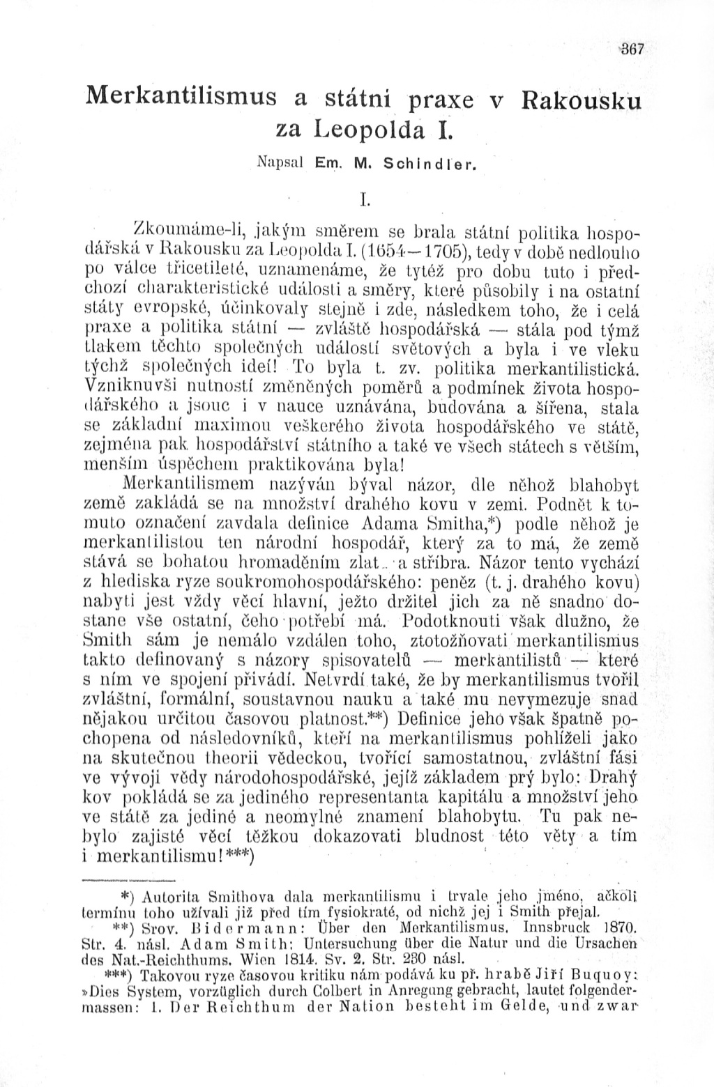 Merkantilismus a státní praxe v Rakousku za Leopolda I.
